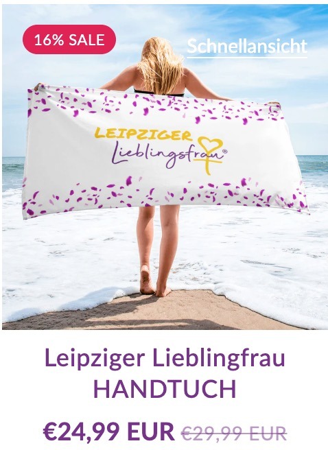 Handtuch Leipzig Lieblingsfrau